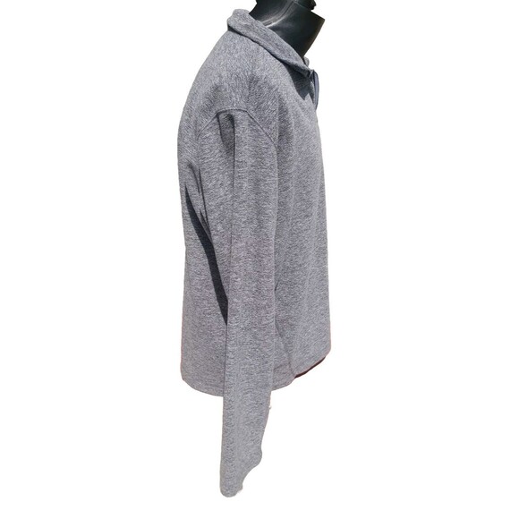 Eddie Bauer 1/4 Zip Pullover Sweater Fleece Gray Heathered Mens Size Large - Picture 13 of 16